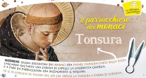 Tonsura e chierica per avvicinarsi a Dio