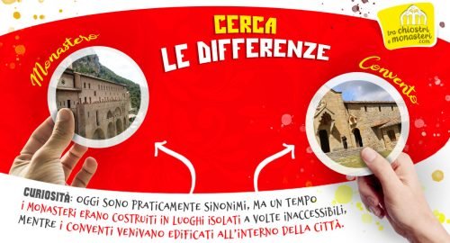 Sai qual’è la differenza tra monastero e convento?