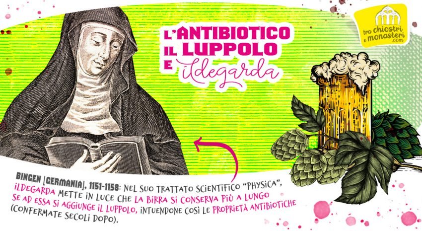 Ildegarda e il luppolo antibiotico nella birra